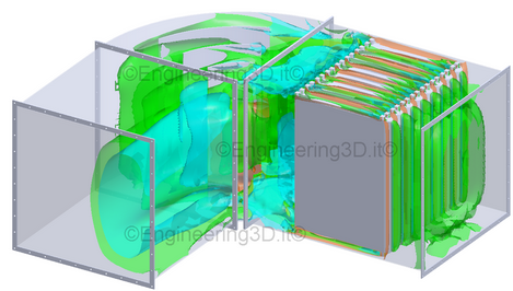CFD Flussi Aria Condotto Insonorizzato CFD Flussi Aria Condotto Insonorizzato