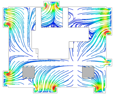 Fluidodinamica Computazionale - CFD Traiettorie Fluido