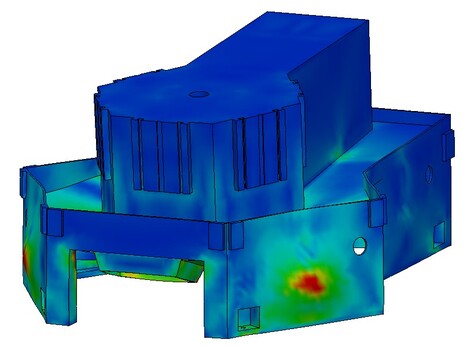 Analisi FEM Consulenza - Basamento Macchina
